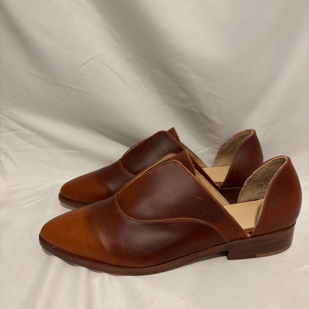 Nisolo Emma d'Orsay Oxford, Brandy, Size 5, NEW!
